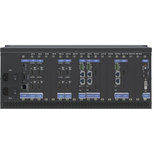 Kramer VS-1616DN 2x2 to 16x16 Modular 4K60 Multi-Format Digital Matrix Switcher Chassis