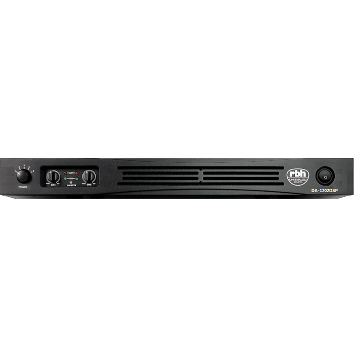 RBH Sound 2-Channel Subwoofer Amplifier with DSP (1U Rackmount)