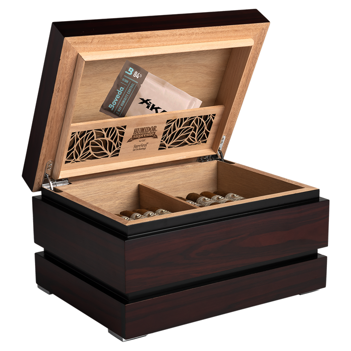 Jumpmaster Humidor Humidor Supreme Madison – Rosewood Desktop Humidor (60-130 Cigars ...