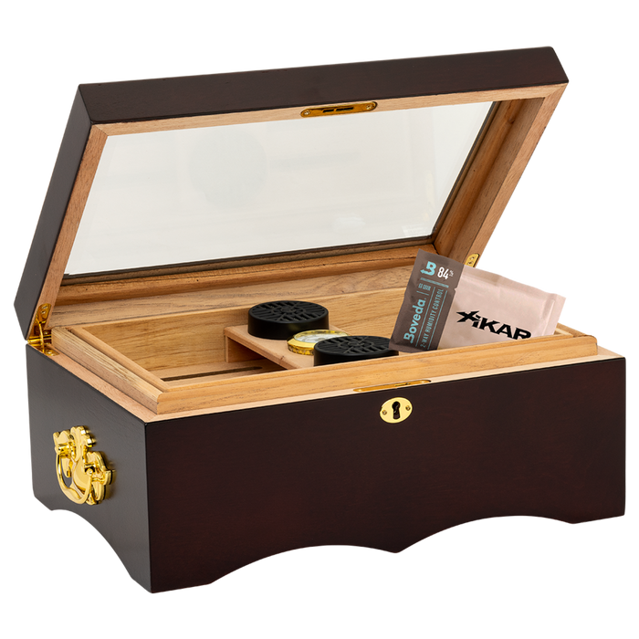 Humidor Supreme El Rey Desktop Cigar Humidor with SureSeal Technology (70-150 Cigars)