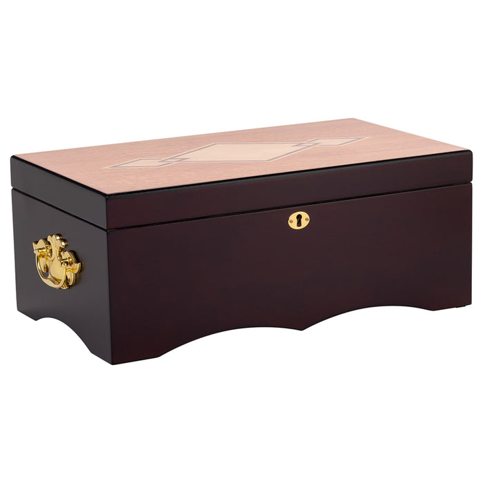 Humidor Supreme Cordoba – Mahogany Desktop Humidor with SureSeal Technology (50-90 Cigars)