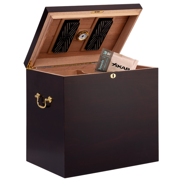 Humidor Supreme Medici Humidor – Mahogany Desktop with SureSeal (245-400 Cigars)