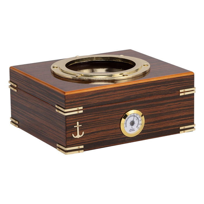 Humidor Supreme Gangway Desktop Humidor – Stylish and Functional Cigar Storage (30-55 Cigars)