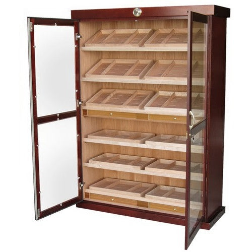 The Bermuda Large Display Cabinet Humidor by Prestige Import Group - 4000 Cigar ct