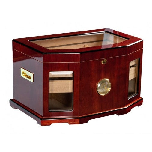 The Chancellor High Gloss Lacquer Humidor by Prestige Import Group - 300 Cigar ct