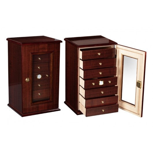 The Charleston Desktop Humidor by Prestige Import Group - 150 Cigar ct