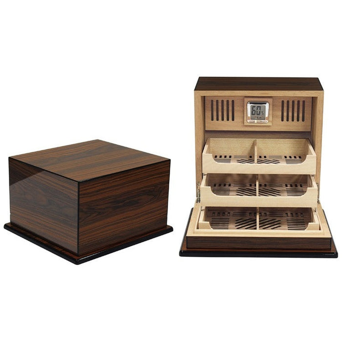 Prestige Import Group Elevate 150 Ct. Lacquer Humidor w/ Articulating Multi-Tier Tray System