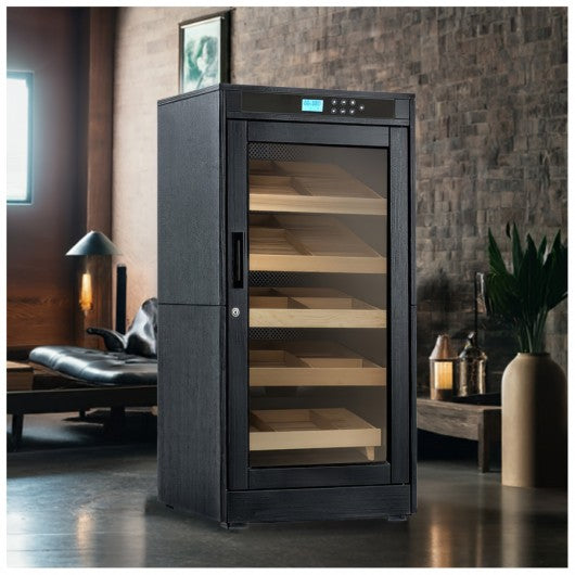 Redford Electric Humidor Cabinet by Prestige Import Group - 1250 Cigar ct