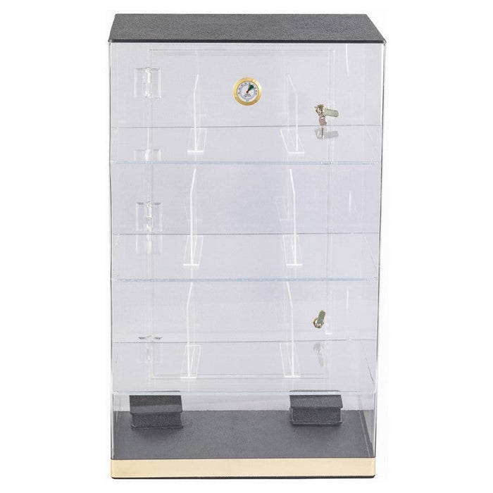 The Roosevelt Acrylic Display Humidor 9 Bins by Prestige Import Group - 250 Cigar ct