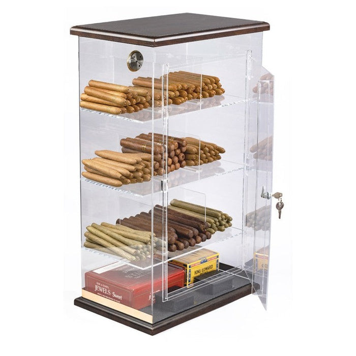 The Roosevelt Wood Acrylic Display Humidor by Prestige Import Group